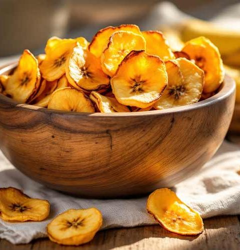 Bananenchips maken