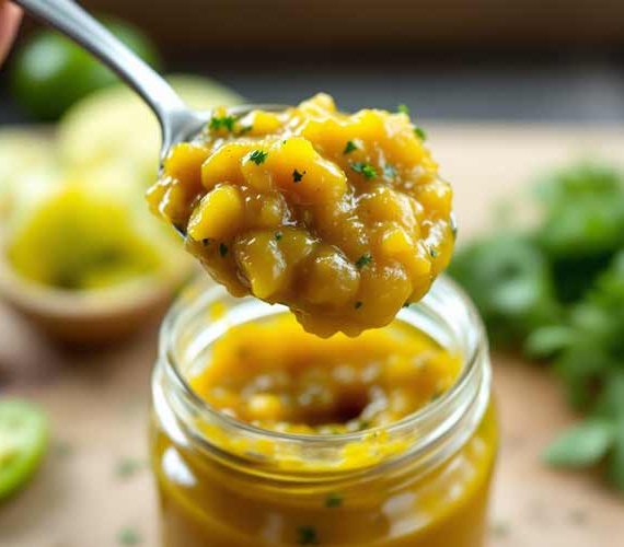 Groene tomatenchutney maken