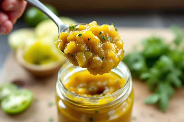 Groene tomatenchutney maken