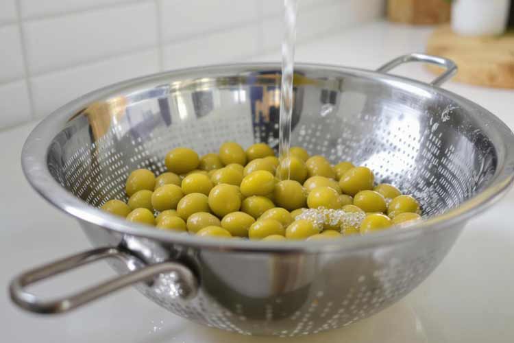 Verse olijven bewaren