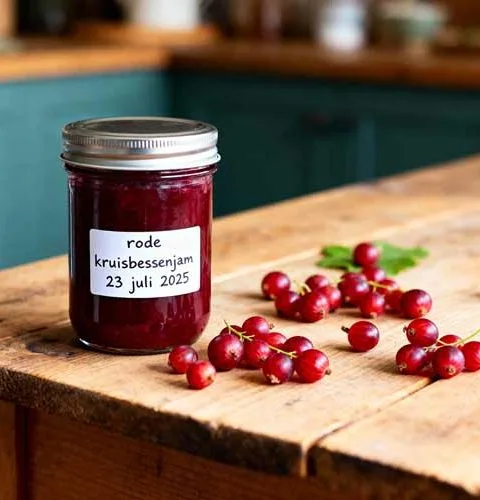 Rode kruisbessenjam maken