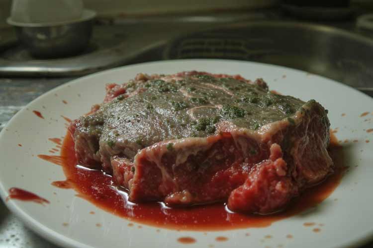 Bedorven vlees gegeten