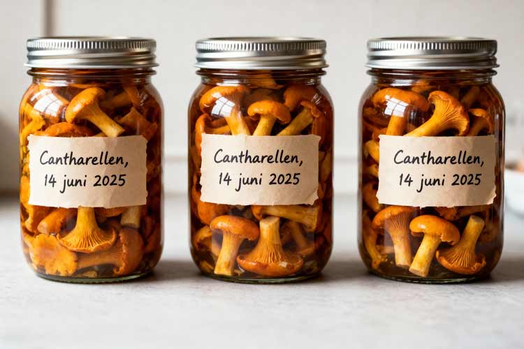 Cantharellen inmaken