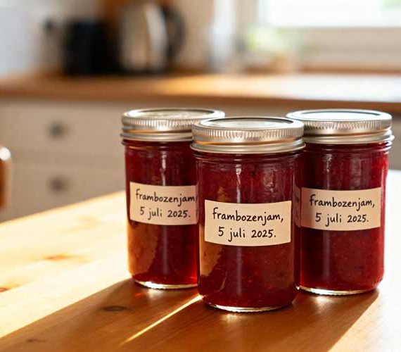 Frambozen jam maken