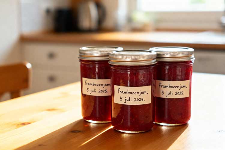 Frambozen jam maken