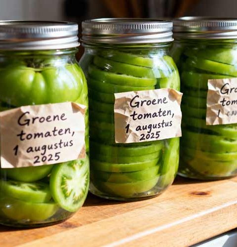 Groene tomaten inmaken