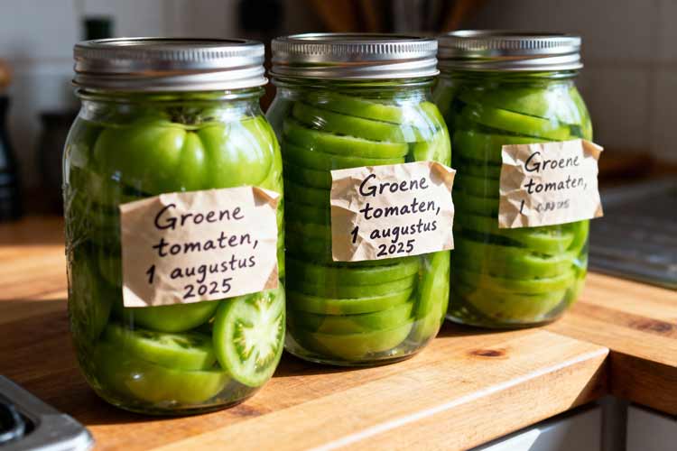 Groene tomaten inmaken