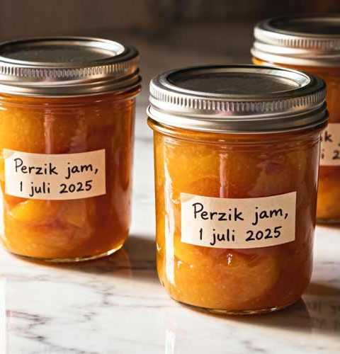 Perzik jam maken