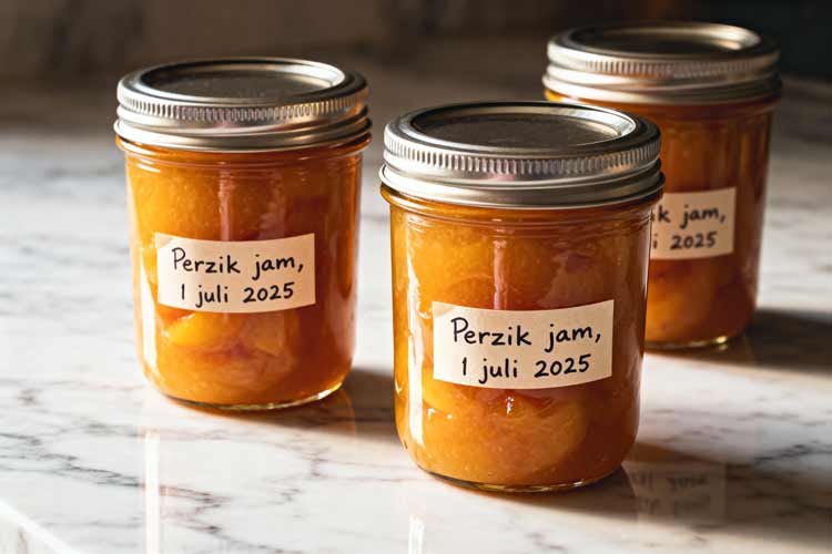 Perzik jam maken