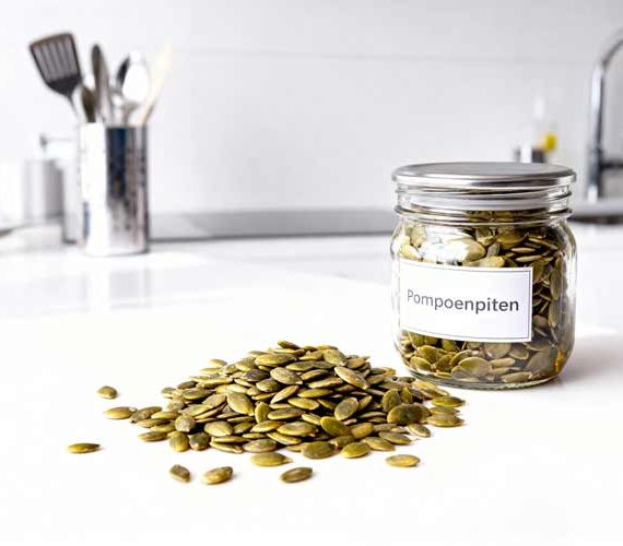 Pompoenpitten drogen