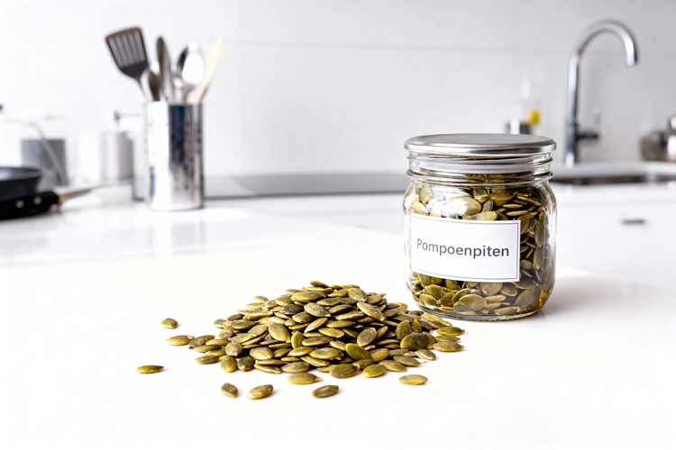 Pompoenpitten drogen