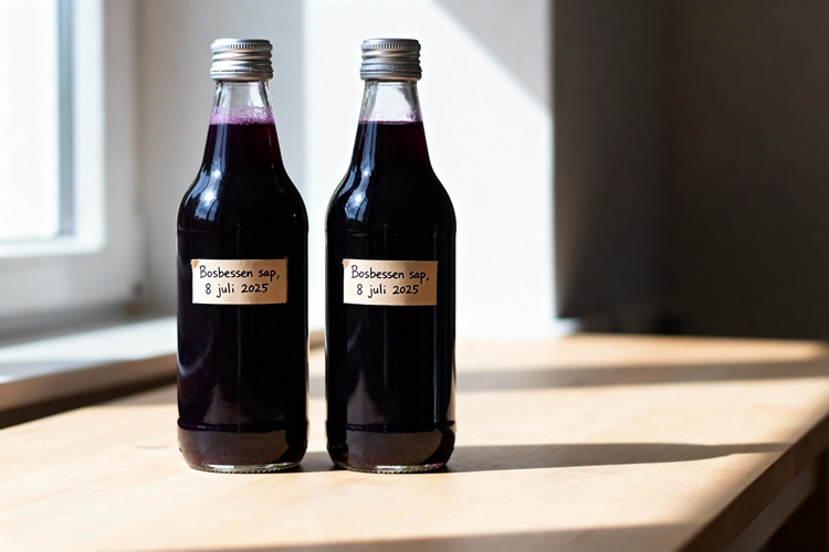 Bosbessen sap maken