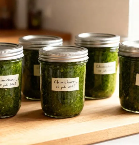 Chimichurri maken