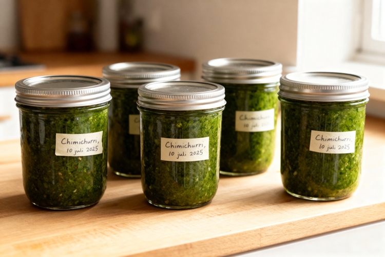Chimichurri maken