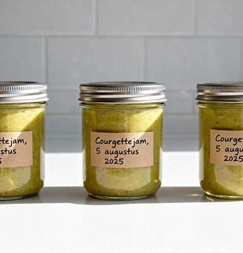 Courgettejam maken