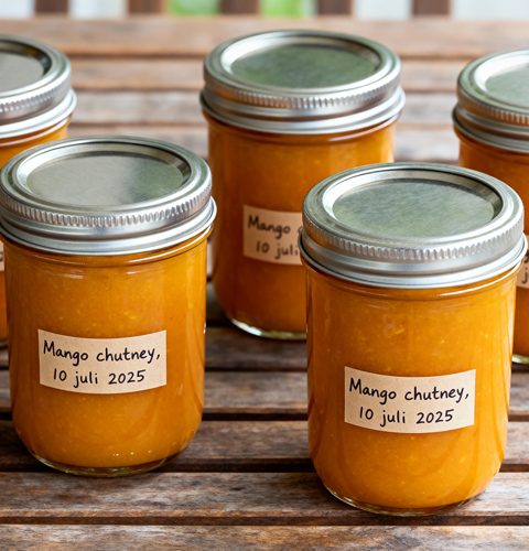 Mango chutney maken