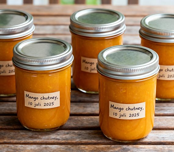 Mango chutney maken