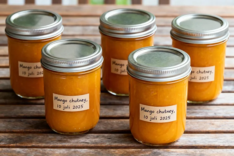 Mango chutney maken