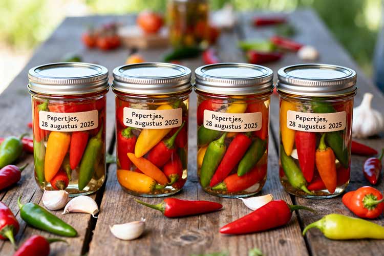 Pepertjes inmaken