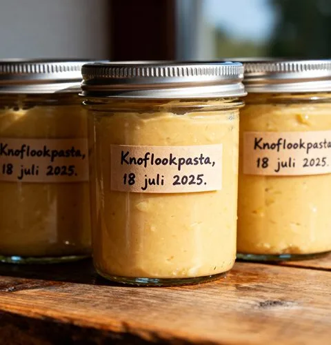 Knoflookpasta maken