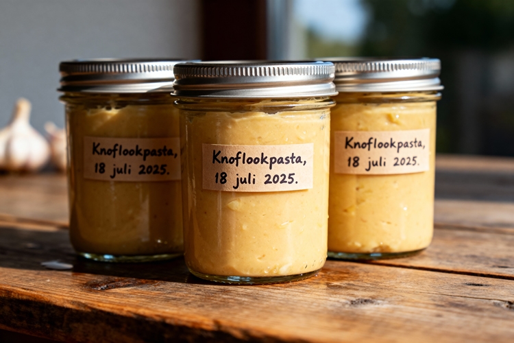 Knoflookpasta maken