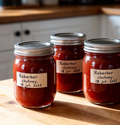 Rabarber chutney maken