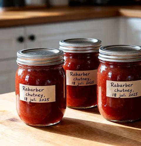 Rabarber chutney maken