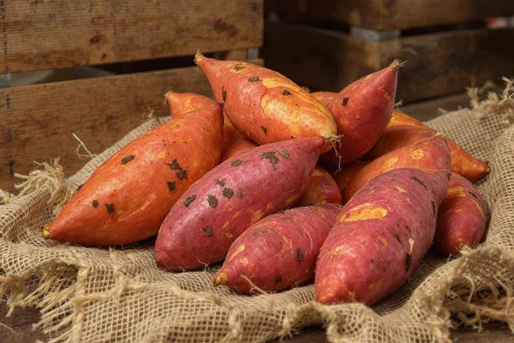 Zoete aardappel bewaren