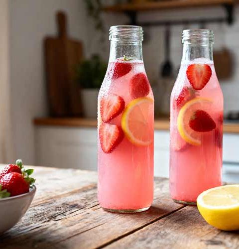 Aardbeien limonade maken