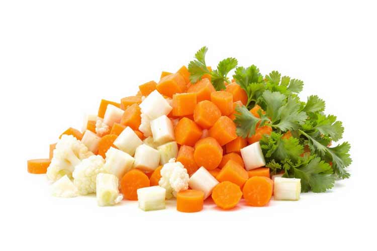 Gesneden groente bewaren