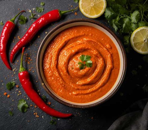 Harissa saus maken