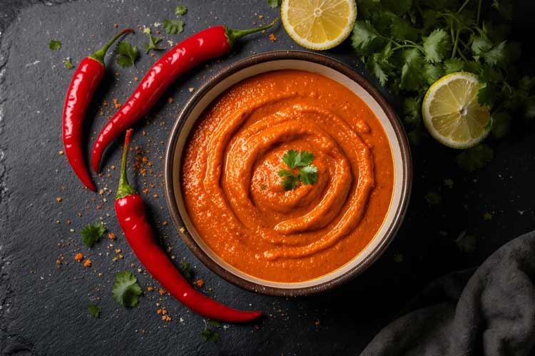 Harissa saus maken