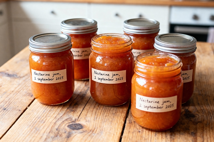 Nectarine jam maken