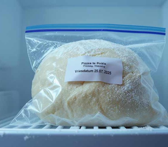 Pizzadeeg invriezen