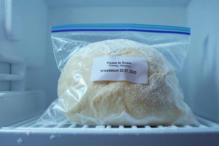 Pizzadeeg invriezen