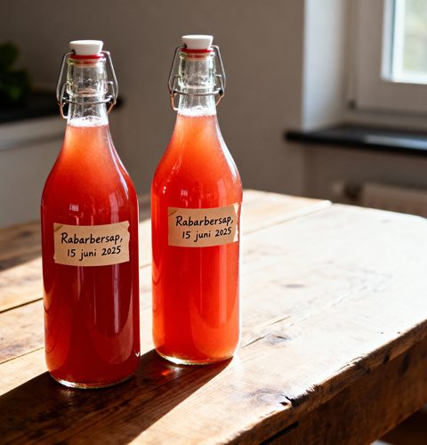 Rabarbersap maken