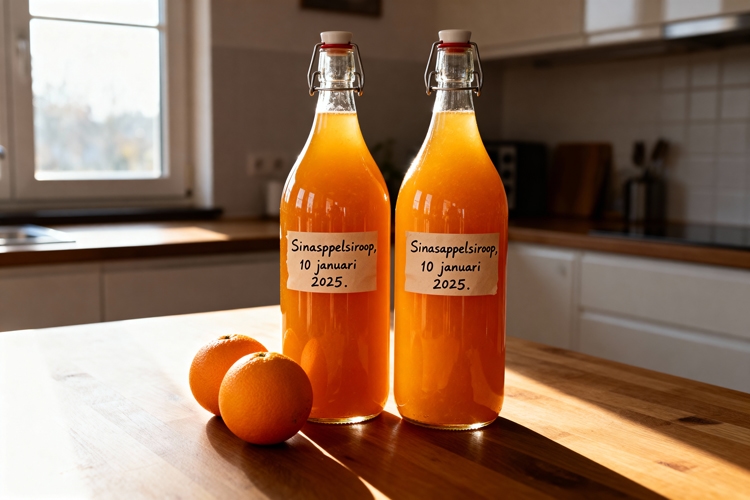 Sinaasappelsiroop maken