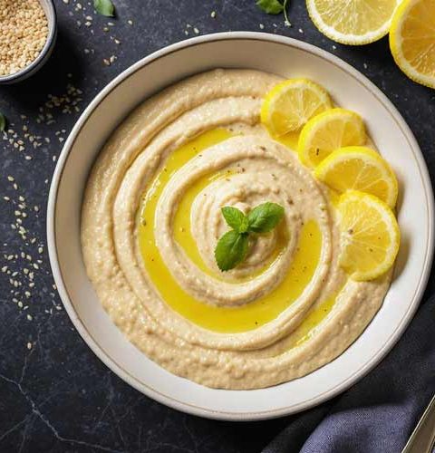 Tahini dressing maken