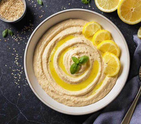 Tahini dressing maken