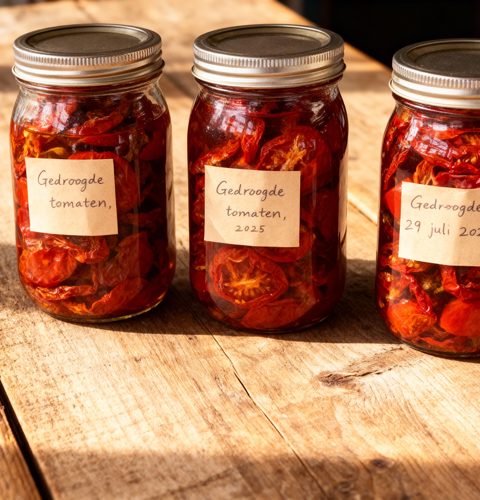 Gedroogde tomaten inmaken