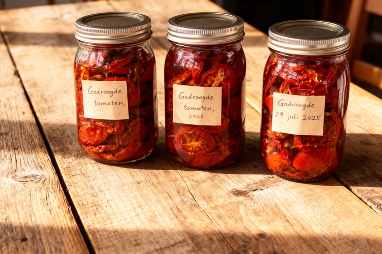 Gedroogde tomaten inmaken