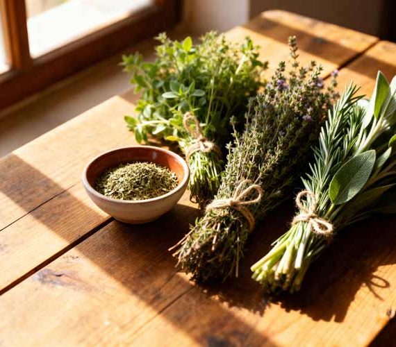 Griekse kruiden maken