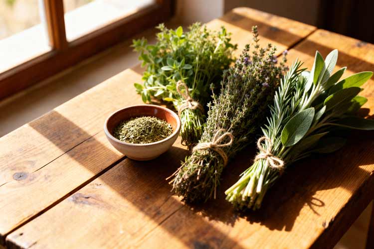 Griekse kruiden maken