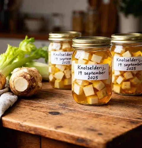 Knolselderij inmaken