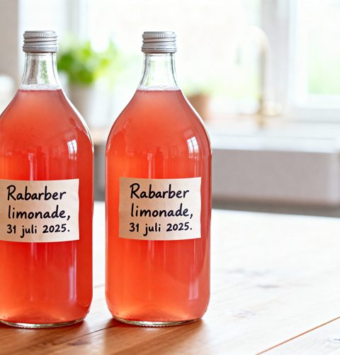 Rabarber limonade maken