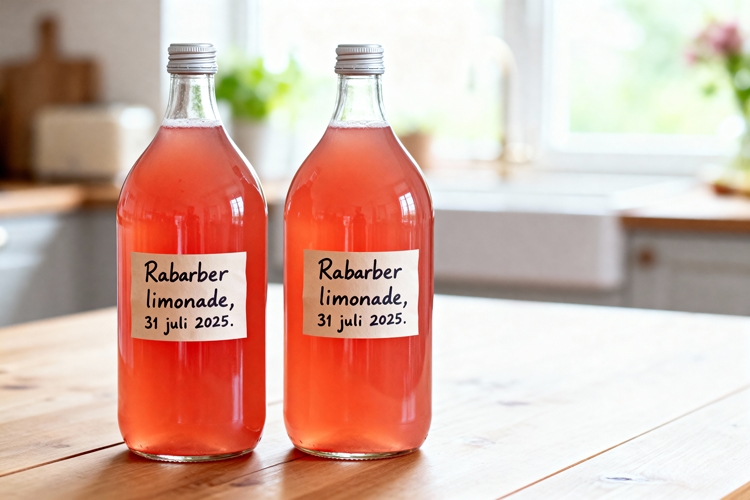 Rabarber limonade maken