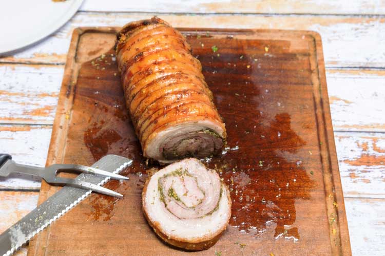 Varkensrollade invriezen
