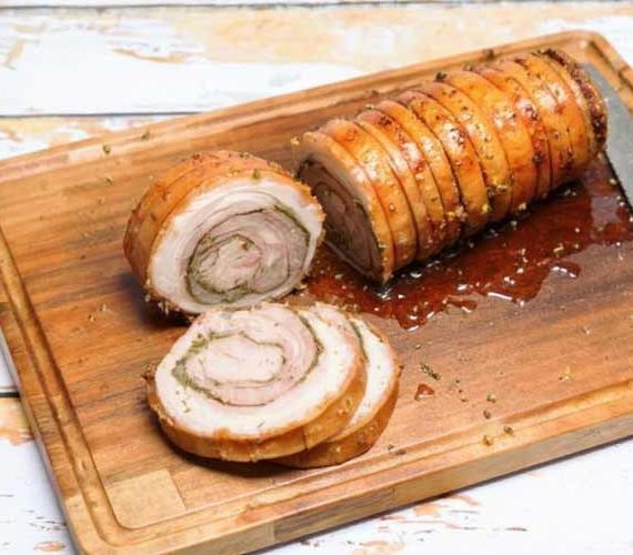 Varkensrollade invriezen