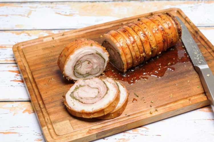 Varkensrollade invriezen