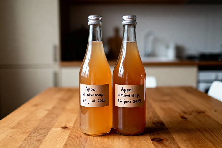 Appel druivensap maken